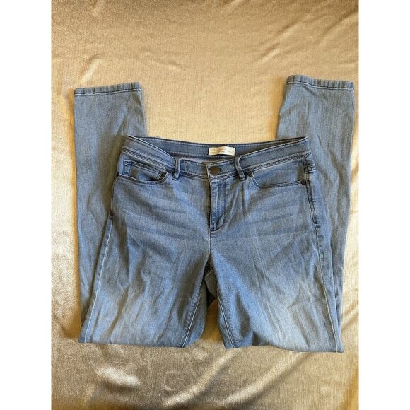 J Jill Jeans Womens 6 Tall Authentic Fit Slim Ankle Light Wash‎ Blue Denim Pants - Picture 1 of 7